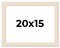 20x15 Wide Barnwood Picture Frame with UV-Resistant Acrylic & Acid Free Backing, Available in 6 Paint Finishes - Grey, Brown, White, and Black